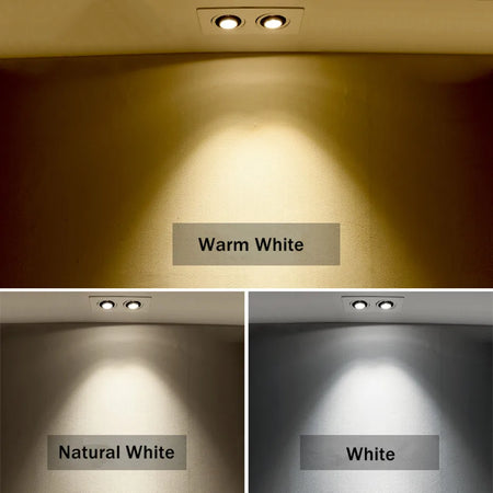 Spotlight - 360 Angle Rotatable LED COB Recessed Downlight 10W 14W 20W 24W Ceiling Spot Light AC 220V SW-36210345 - SWEET-LIGHTS