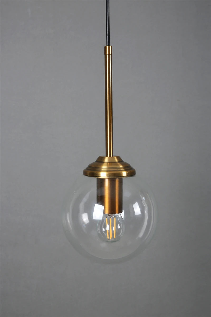 Pendant Light - Nordic Gray Glass Ball Island Pendant Lamp SW-36210678 - SWEET-LIGHTS