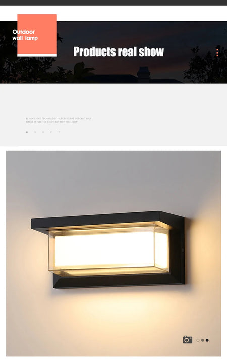 Outdoor Light - LED Motion Sensor Waterproof Wall Lamp IP65 SW-36210438 - SWEET-LIGHTS