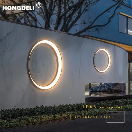 Outdoor Light - Modern Wall Light, IP65 Waterproof, Round, Stainless Steel, Creative Porch Trim SW-36210924 - SWEET-LIGHTS