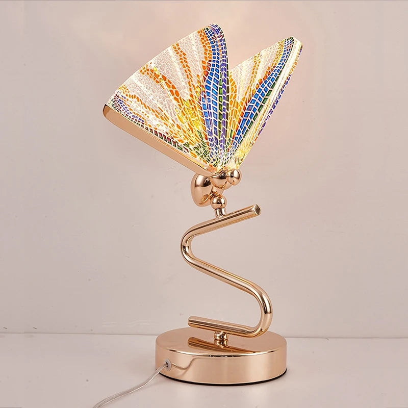 Table Lamp - Butterfly Lampshade Nordic Bedside Lamp Gold SW-36210456 - SWEET-LIGHTS