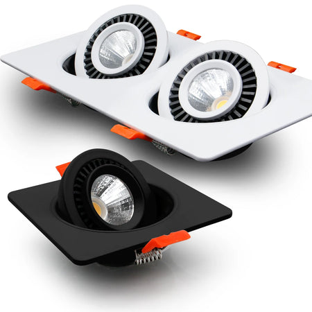 Spotlight - 360 Angle Rotatable LED COB Recessed Downlight 10W 14W 20W 24W Ceiling Spot Light AC 220V SW-36210345 - SWEET-LIGHTS