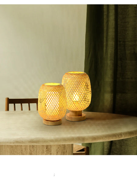 Table Lamp - Cute Hot Sell Handmade Bamboo Wooden Light Thailand Style For Hotel SW-36211324 - SWEET-LIGHTS
