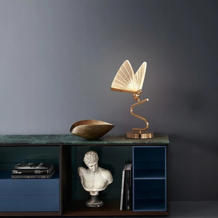 Table Lamp - Butterfly Lampshade Nordic Bedside Lamp Gold SW-36210456 - SWEET-LIGHTS