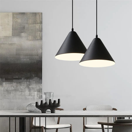 Pendant Light - Modern Hanging Wood Aluminium E27 for Dining Room Black Decor SW-36210345 - SWEET-LIGHTS