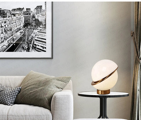 Table Lamp - Nordic Postmodern White Round Ball LED Fixture SW-36210457 - SWEET-LIGHTS