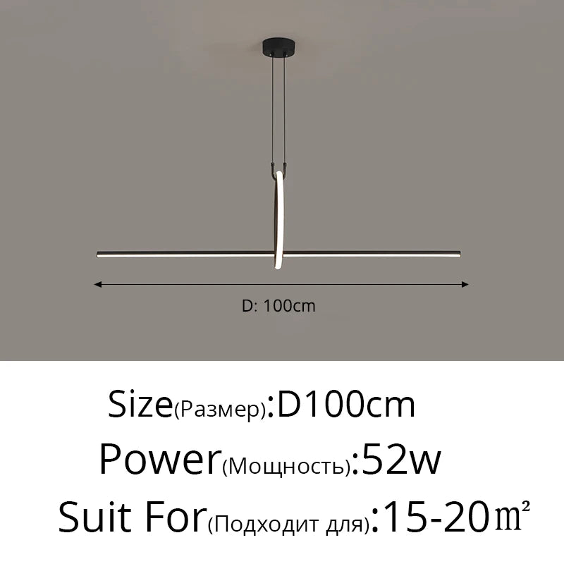 Pendant Light - Simple LED Chandelier for Indoor Spaces SW-36210457 - SWEET-LIGHTS