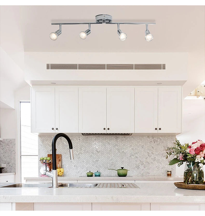 Spotlight - 4/6 Head LED Ceiling Light Rotatable 360 Degrees GU10 Spotlight Living Room Lighting SW-36214567 - SWEET-LIGHTS