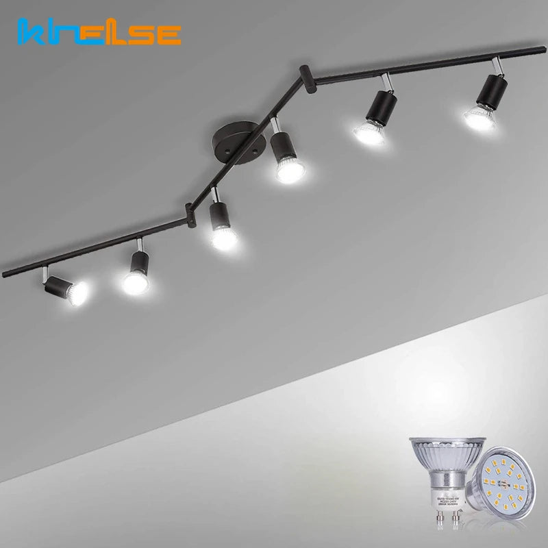 Spotlight - 4/6 Head LED Ceiling Light Rotatable 360 Degrees GU10 Spotlight Living Room Lighting SW-36214567 - SWEET-LIGHTS