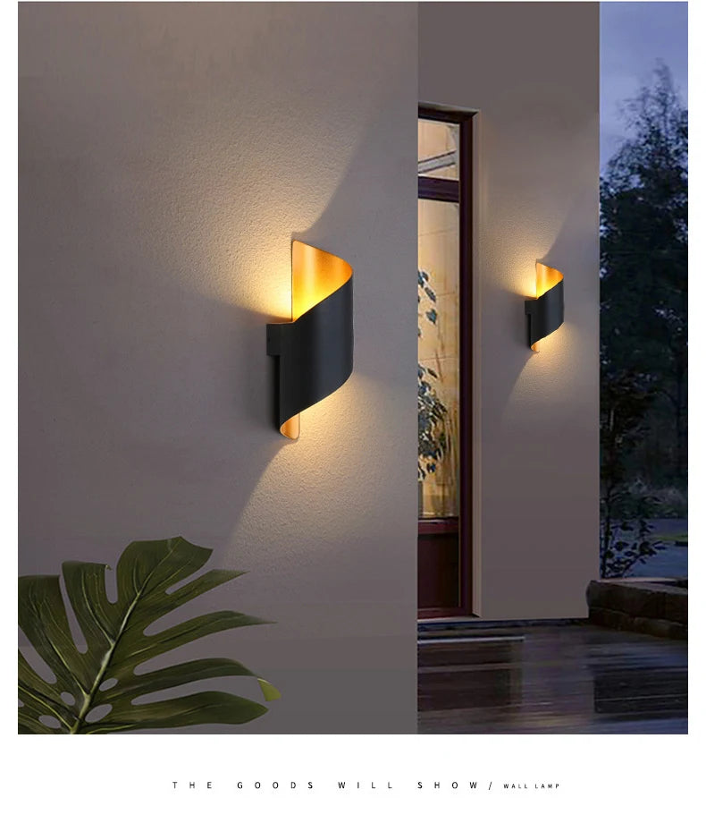 Wall Light - Spiral Design LED Wall Lamp 10W Waterproof Modern Nordic Sconce Home Decor SW-36210789 - SWEET-LIGHTS
