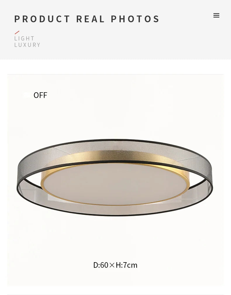 Ceiling Light - LED Ceiling Light All Copper Modern Round Design SW-36210347 - SWEET-LIGHTS