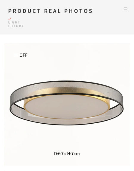 Ceiling Light - LED Ceiling Light All Copper Modern Round Design SW-36210347 - SWEET-LIGHTS