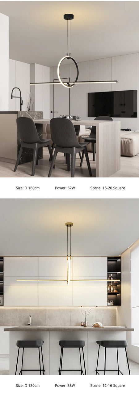 Pendant Light - Simple LED Chandelier for Indoor Spaces SW-36210457 - SWEET-LIGHTS