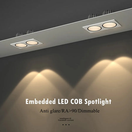 Spotlight - Anti Glare Led Downlight Dimmable Recessed Ceiling Light 7W 12W 15W AC85-265V SW-36214057 - SWEET-LIGHTS