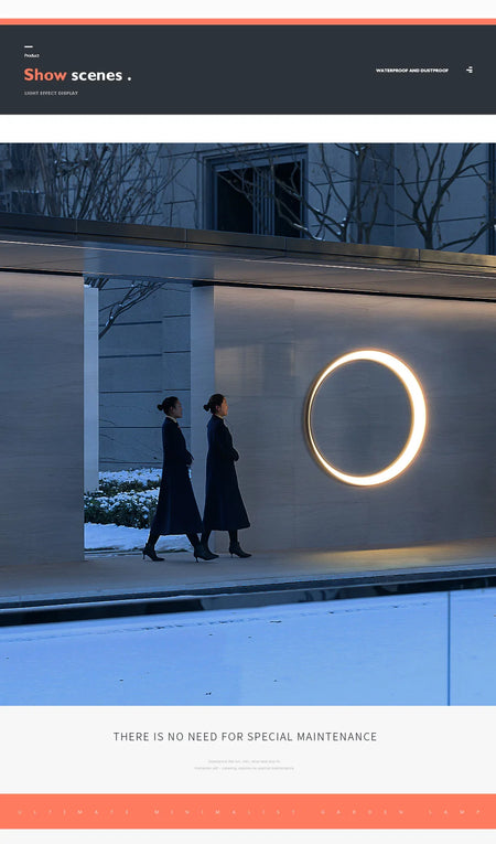 Outdoor Light - Modern Wall Light, IP65 Waterproof, Round, Stainless Steel, Creative Porch Trim SW-36210924 - SWEET-LIGHTS