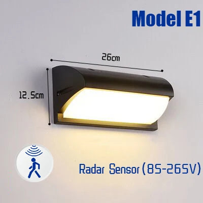 Outdoor Light - LED Motion Sensor Waterproof Wall Lamp SW-36210927 - SWEET-LIGHTS