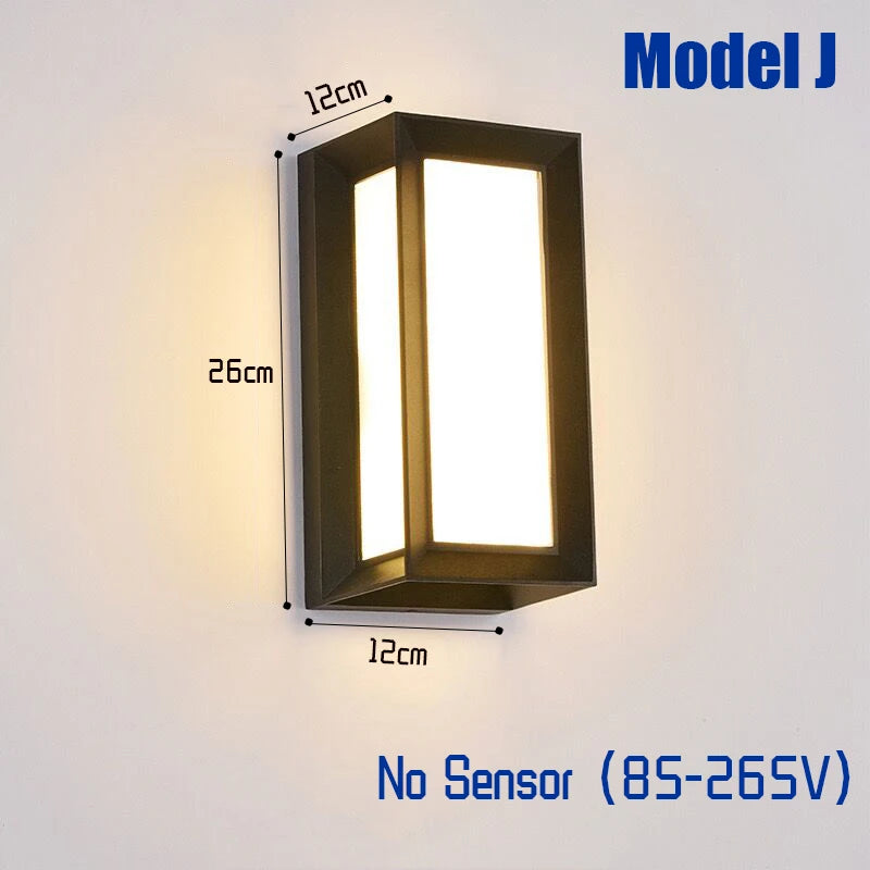 Outdoor Light - LED Motion Sensor Waterproof Wall Lamp SW-36210927 - SWEET-LIGHTS