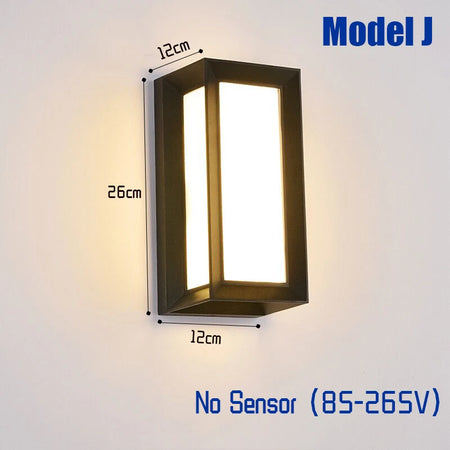 Outdoor Light - LED Motion Sensor Waterproof Wall Lamp SW-36210927 - SWEET-LIGHTS