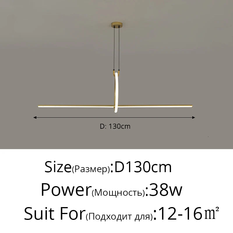 Pendant Light - Simple LED Chandelier for Indoor Spaces SW-36210457 - SWEET-LIGHTS