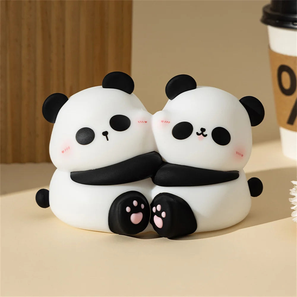 Children Lighting - Cute Hug Panda Night Light LED Squishy Animal Night Lamp 3 Level Dimmable for Kids SW-36210345 - SWEET-LIGHTS