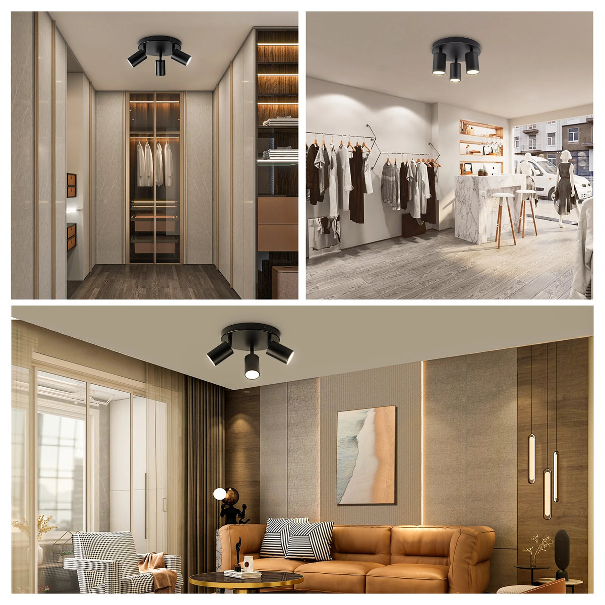 Spotlight - LED Ceiling Spotlights Replaceable Bulb Pendant Lamps Kitchen Decor Indoor Lighting SW-36210478 - SWEET-LIGHTS