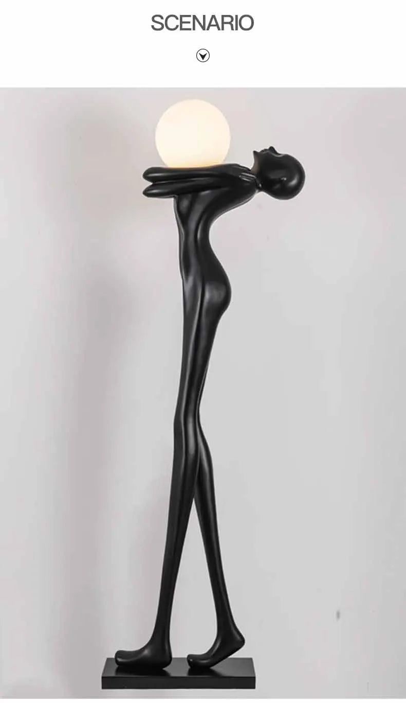 Floor Lamp - Humanoid Art Sculpture Ball Creative Designer SW-36210348 - SWEET-LIGHTS