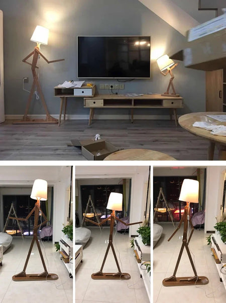 Floor Lamp - Japanese Style DIY Wooden Nordic Light SW-36210458 - SWEET-LIGHTS