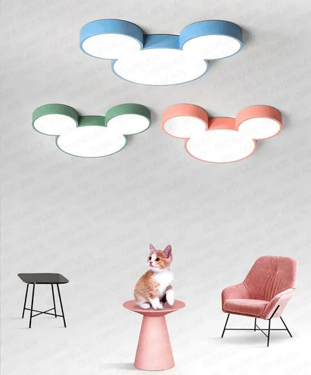 Children Lighting - Nordic Macaron Mickey LED Ceiling Lamp SW-36210457 - SWEET-LIGHTS