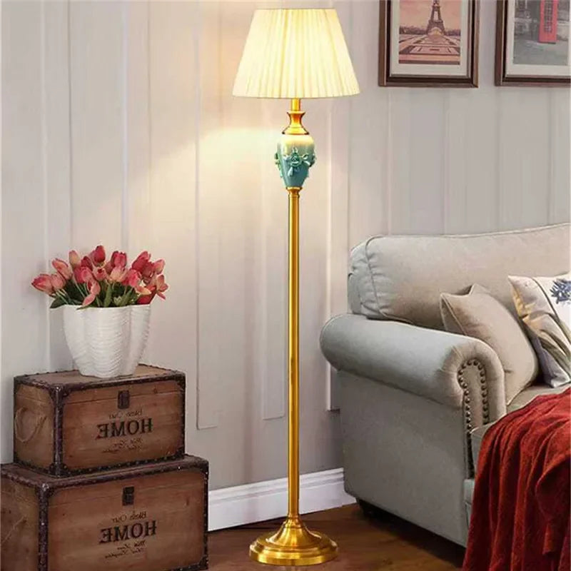 Floor Lamp - TEMAR American Retro Luxurious Standing Light SW-36210457 - SWEET-LIGHTS