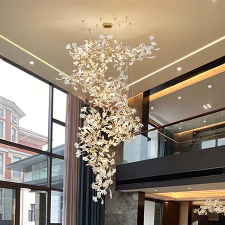 Chandelier - Nordic Ginkgo Leaf Hanging Light for Modern Spaces SW-36210789 - SWEET-LIGHTS
