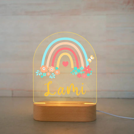 Children Lighting - Personalized Animal Night Light Custom Name Acrylic Lamp for Kids Bedroom SW-36210346 - SWEET-LIGHTS