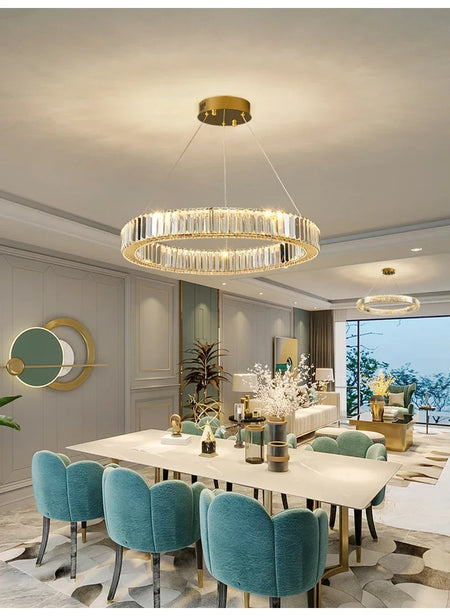 Pendant Light - Led Luxury Crystal Ceiling Pendant Lamp for Living Room and Dining SW-36210347 - SWEET-LIGHTS