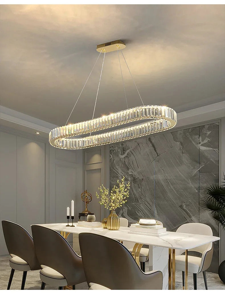 Pendant Light - Led Luxury Crystal Ceiling Pendant Lamp for Living Room and Dining SW-36210347 - SWEET-LIGHTS