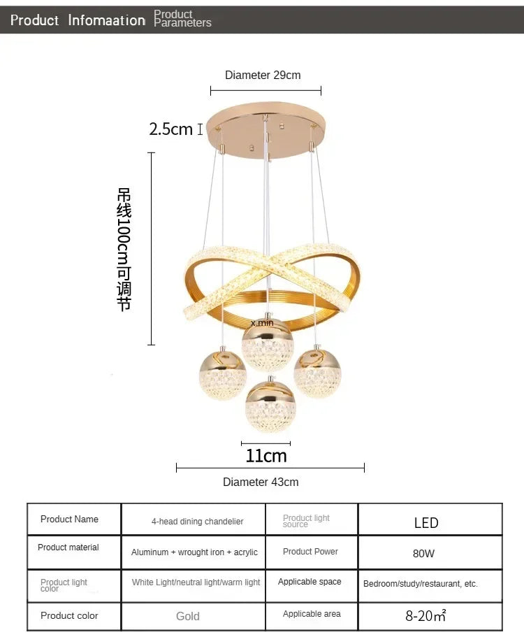 Pendant Light - Hall Minimalist Starry Sky LED Light SW-36210468 - SWEET-LIGHTS