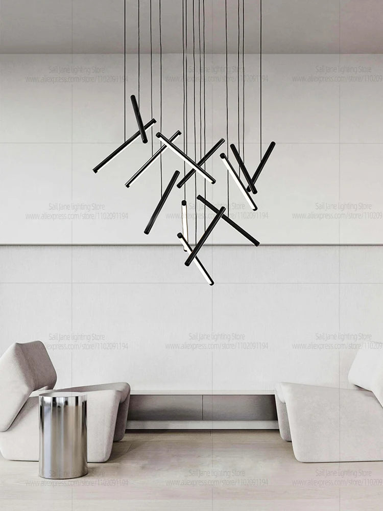 Pendant Light - Minimalist Living Room Long Strip Chandelier SW-36210345 - SWEET-LIGHTS