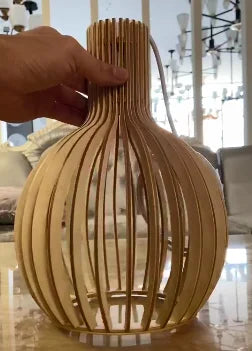 Pendant Light - Wood Bird Cage Lamp for Kitchen Island SW-36210458 - SWEET-LIGHTS