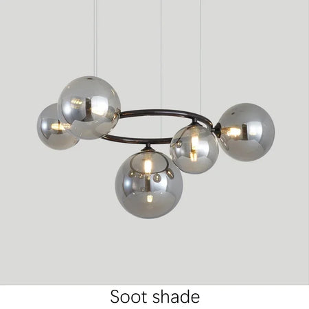 Pendant Light - Magic Beans Chandelier Smoke Grey Glass SW-36210789 - SWEET-LIGHTS