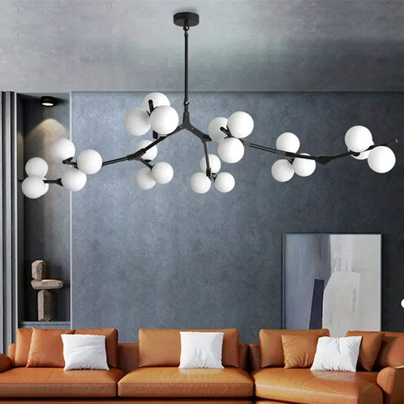 Pendant Light - Modern Tree Branches LED Chandelier with Glass Balls for Living Room and Dining Room SW-36210457 - SWEET-LIGHTS