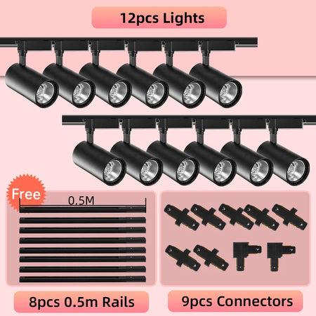 Spotlight - Track Light Led Light Fixture Ceiling Rail Systems Lamp Set Track Lighting Rail Led Spotlight For Home Store SW-36210579 - SWEET-LIGHTS
