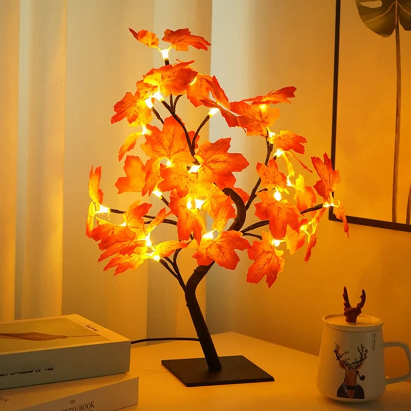 Table Lamp - 24LEDs Maple Leaf USB Tree Light Room Decoration SW-36210458 - SWEET-LIGHTS