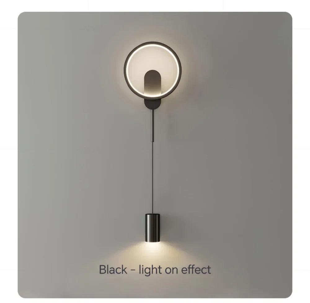 Wall Light - LED Wall Lamp Hallway Aisle Bedroom Sconce Modern Black Gold Fixture SW-36210348 - SWEET-LIGHTS