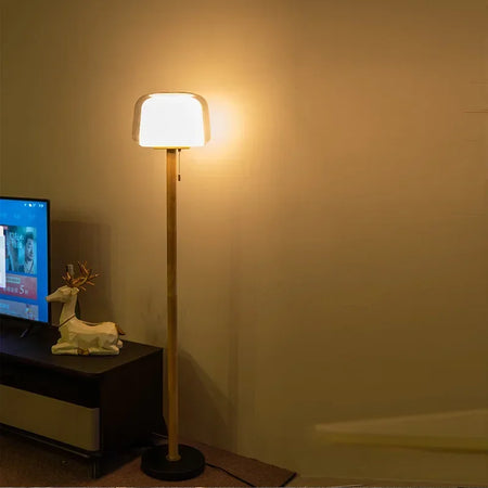 Floor Lamp - New Nordic Modern LED Minimalist Wooden Glass SW-36210347 - SWEET-LIGHTS