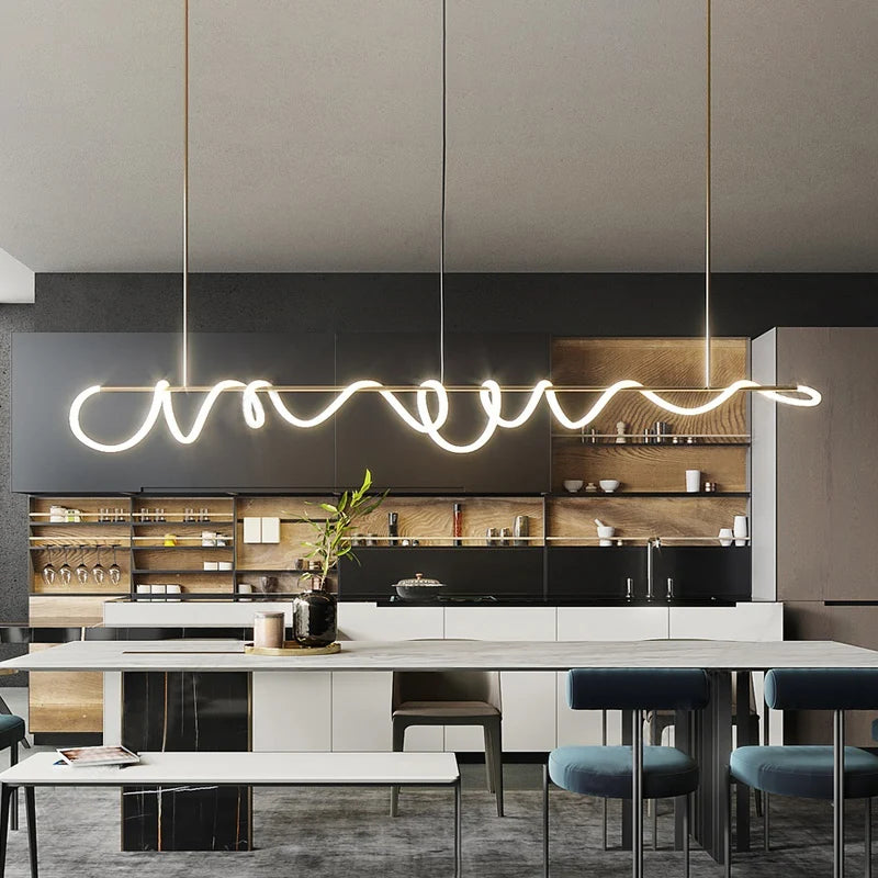 Pendant Light - Modern Long Hose LED Chandelier for Dining Room Kitchen Bar SW-36210347 - SWEET-LIGHTS