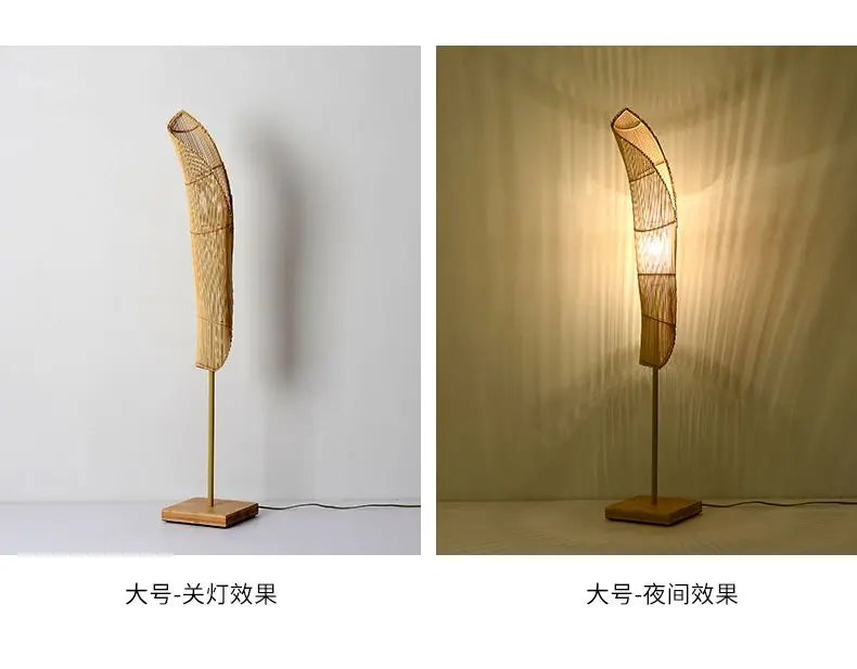 Floor Lamp - Vintage Bamboo Weaving Lamp for Bedroom SW-36210923 - SWEET-LIGHTS