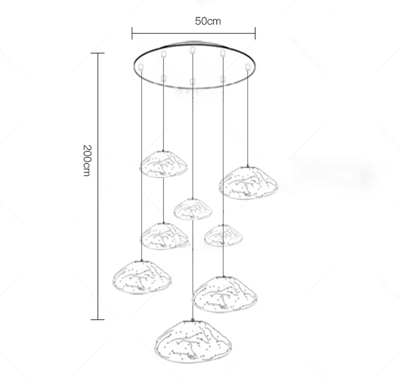 Chandelier - Nordic Home Decor Dining Room Pendant Light Fixture SW-36210457 - SWEET-LIGHTS