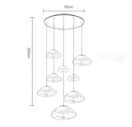 Chandelier - Nordic Home Decor Dining Room Pendant Light Fixture SW-36210457 - SWEET-LIGHTS