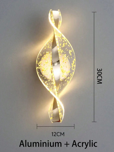 Wall Light - LED Modern 1PC Gold/Black Acrylic Lamp SW-36210345 - SWEET-LIGHTS