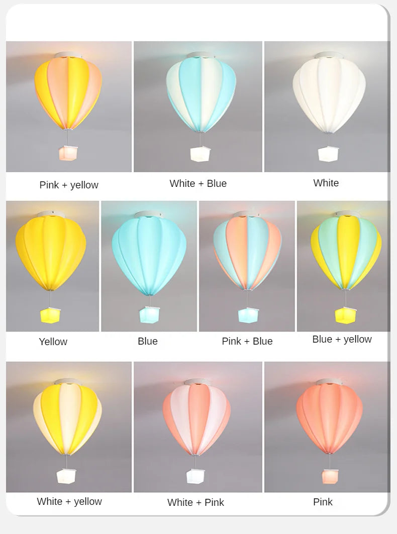 Children Lighting - Cartoon Ceiling Light Hot Air Balloon Lamp SW-36210347 - SWEET-LIGHTS