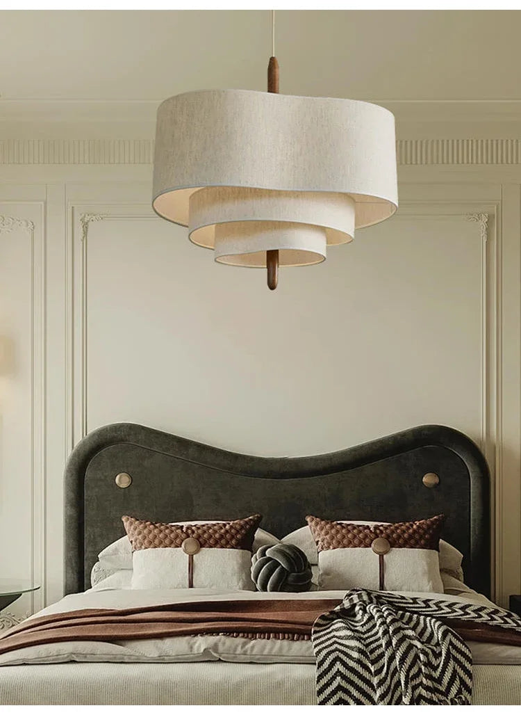 Pendant Light - Japanese Wabi Sabi Cloth Ceiling Chandelier LED Fixture SW-36210458 - SWEET-LIGHTS