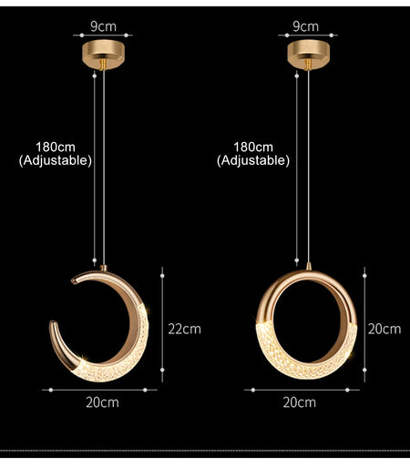 Pendant Light - Nordic LED Crystal Ceiling Lamp for Home SW-36210345 - SWEET-LIGHTS
